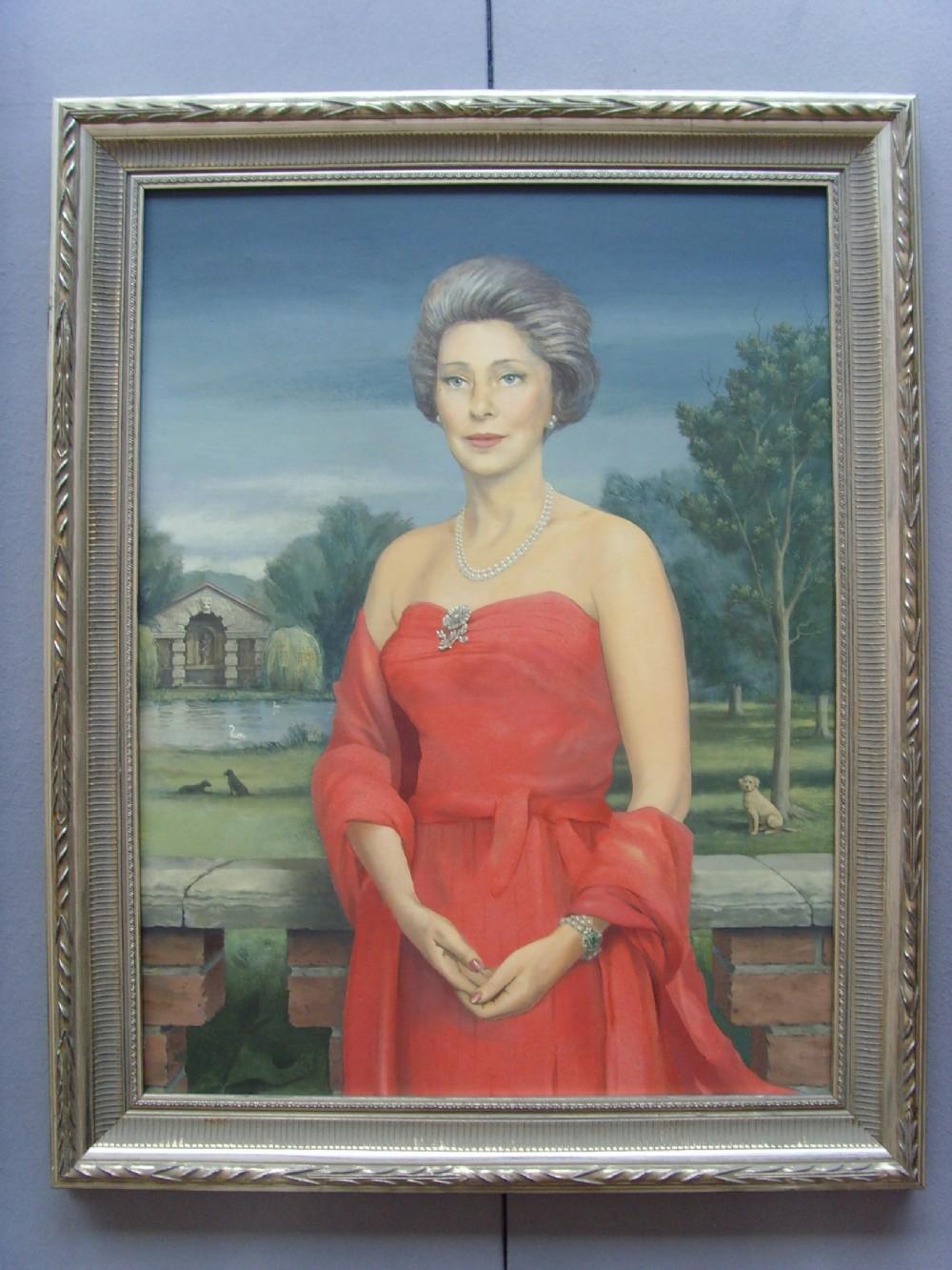 Timothy Charles Plunket Whidborne Figurative Painting - Lady Francis Bradley of Purley Hall Reading Berkshire England