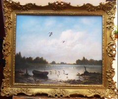 Fine Pastel Titled The Blue Lagoon