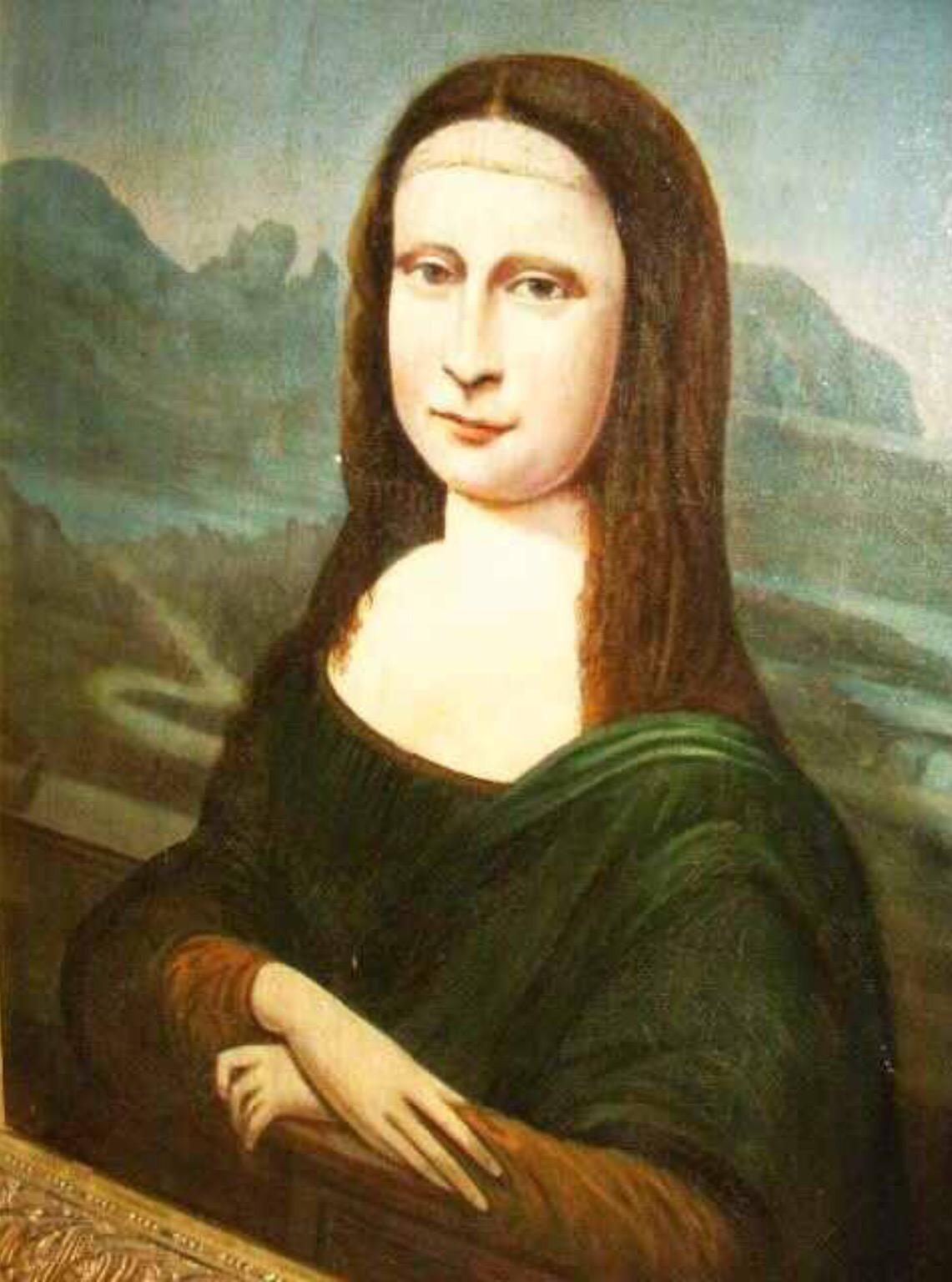 18thc Mona Lisa Oil Portrait Painting After The Original By Leonardo Da Vinci For Sale 1