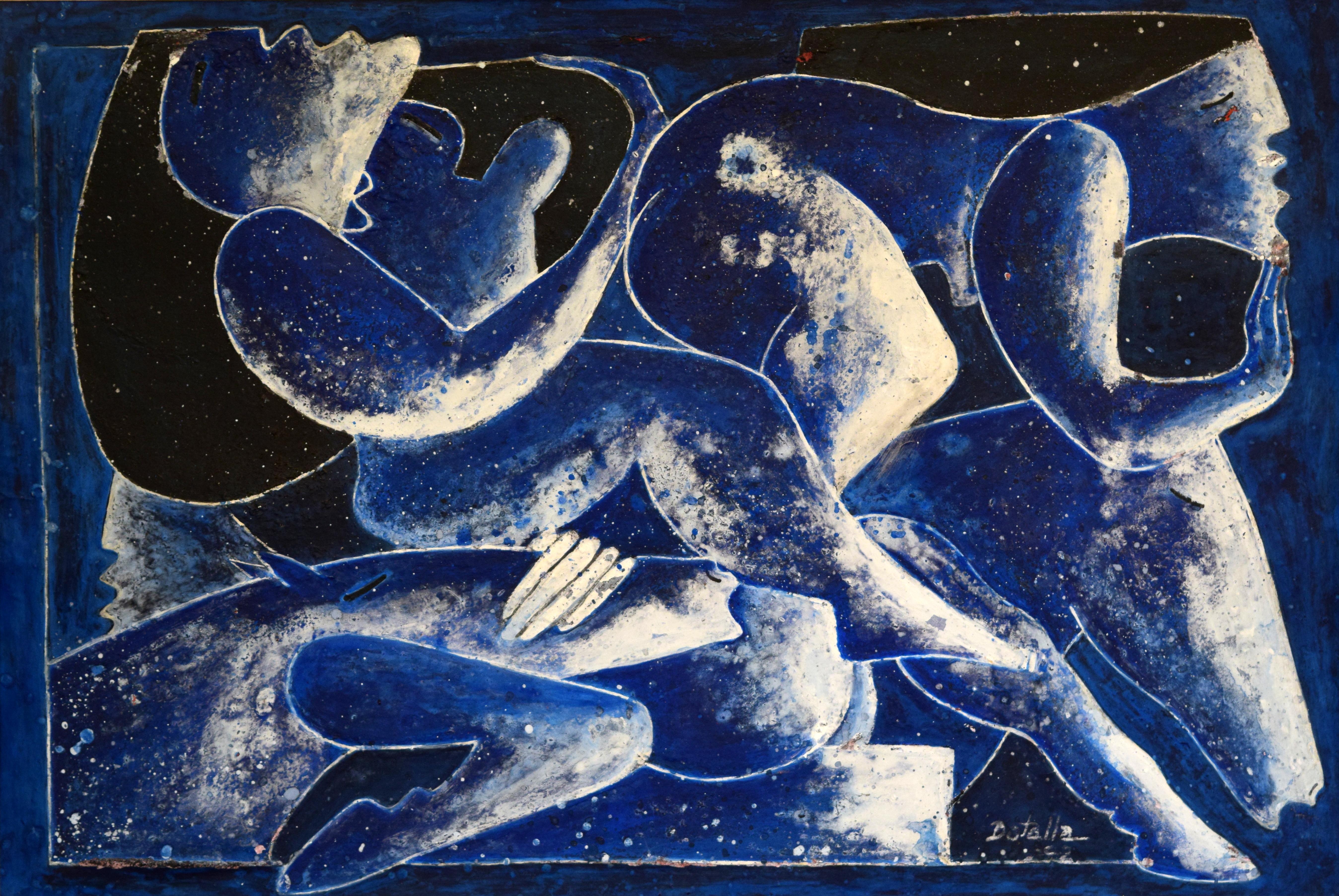 Sensually Primitive series of original Tao Art paintings by Miguel Angel Batalla.

“a magical universe in which human beings and animals relate to each other instinctively in  search of universal freedom”

Batalla created a rare erotic cosmos in