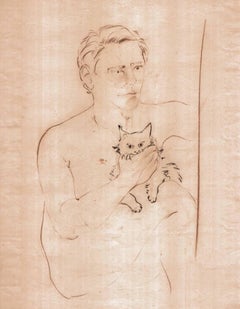 Autoportrait V original Tao Art Drawing by Miguel Angel Batalla (Chalk & Ink)