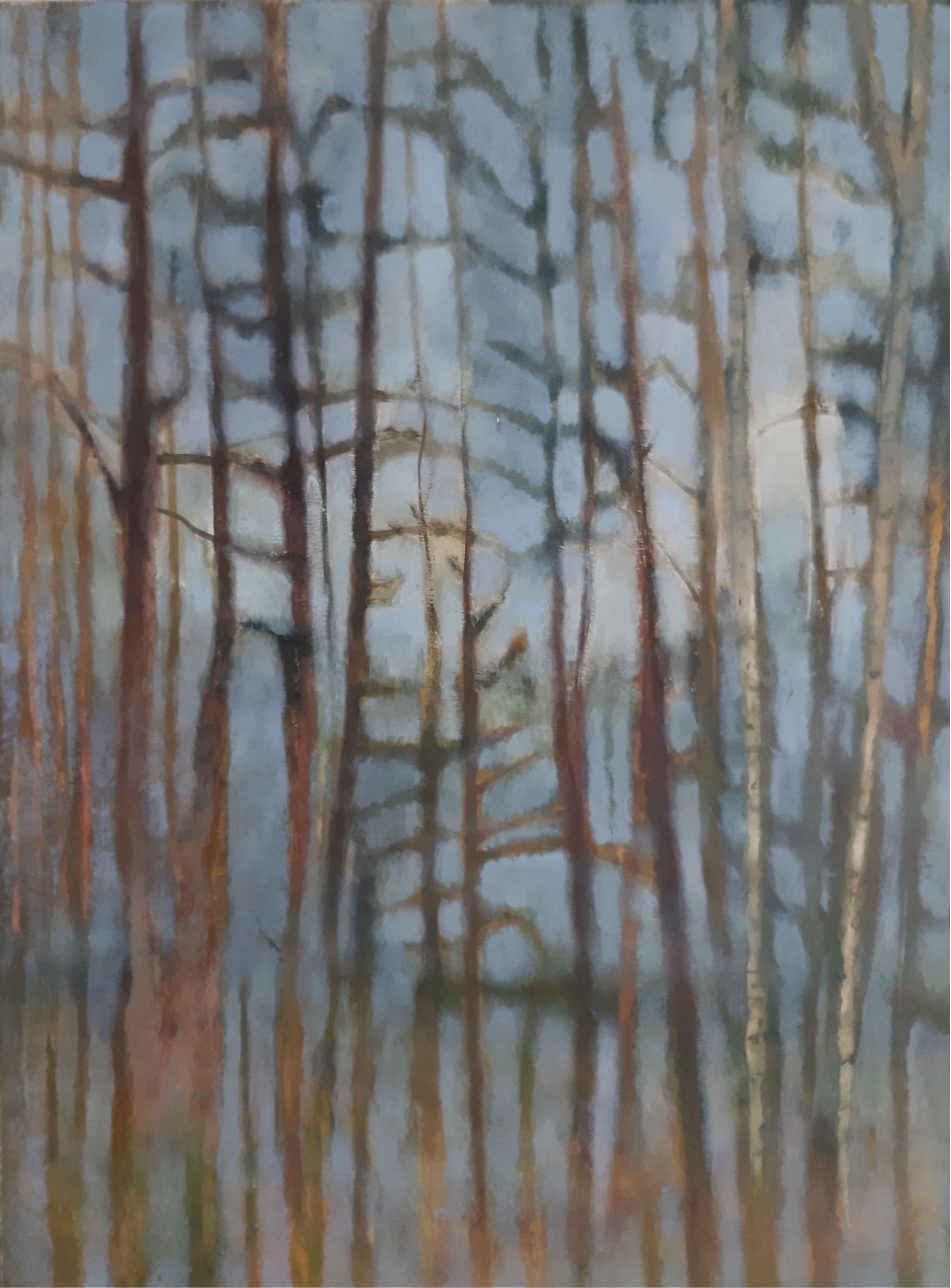A forest (Silent lanscape) - XXI Century, Contemporary figurative painting