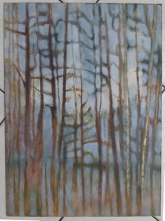 A forest (Silent lanscape) - XXI Century, Contemporary figurative painting