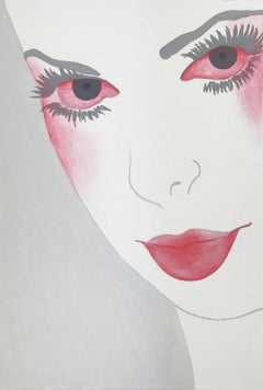 Death becomes her VIII - Contemporary figurative acrylic painting, Pop art