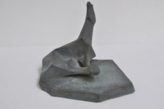 A Mare - Contemporary bronze sculpture, abstract, geometric, animal