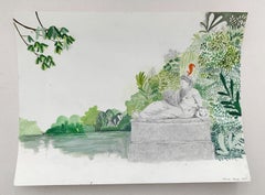 Belvedere for children - Book illustration, Polish artist, Watercolor painting