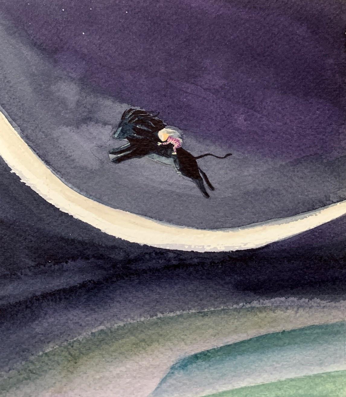 Les chansons de Stenka - Illustration de livre, artiste polonais, peinture à l'aquarelle - Contemporain Art par Joanna Rusinek