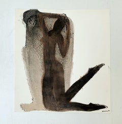 Desire - Figurative Drawing, Black & white, Polish artist