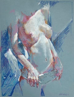 Un nu. Dessin contemporain, Fantaisie, Nu féminin, Artiste polonais