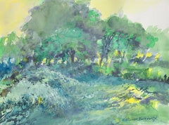 Jardin sauvage. Aquarelle, Réaliste, Paysage, Classic, Artiste polonais