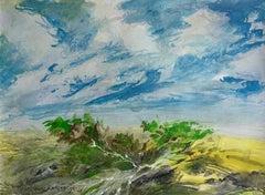 In einem duftenden... Acryl auf Papier, Realistisch, Landschaft, Klassisch, Polnischer Künstler