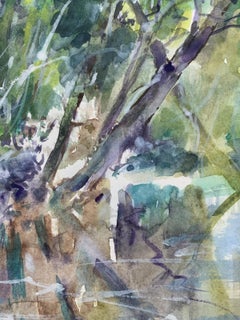 Reflecting... Acrylic on paper, Realistic, Landscape, Classic, Polish artist