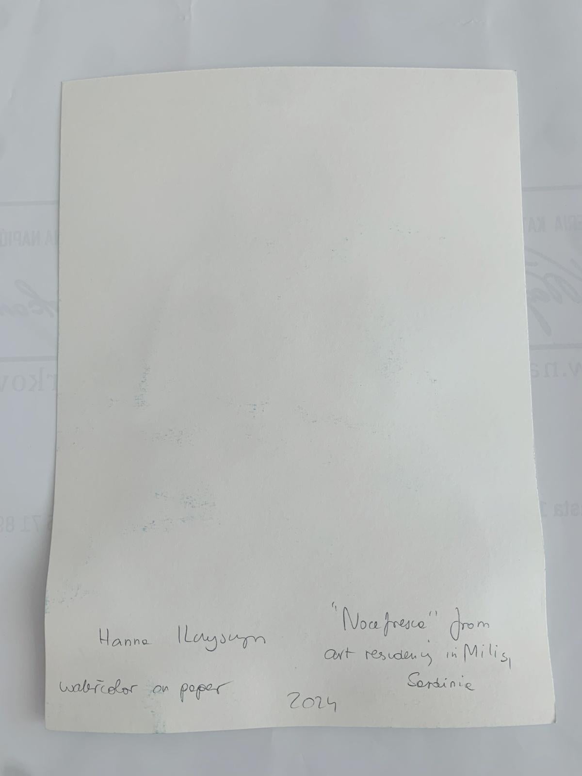 Nocefresca. Disegno astratto ad acquerello, Colorato, Artista polacco in vendita 1