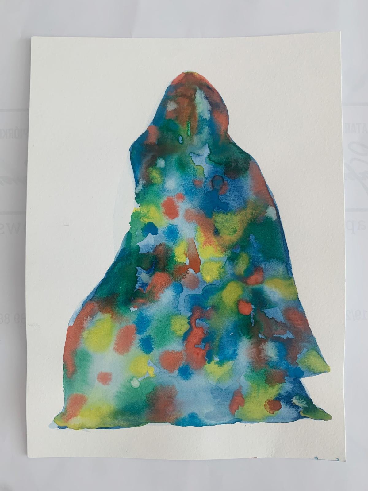 Nocefresca. Disegno astratto ad acquerello, Colorato, Artista polacco in vendita 2