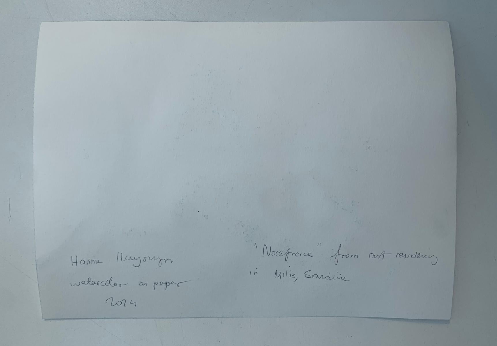 Acquerello figurativo contemporaneo su carta dell'artista polacca residente in Belgio Hanna Ilczyszyn. L'opera d'arte raffigura un cavallo. La pittura è colorata. È stato creato durante un soggiorno di residenza artistica in Sardegna. 

HANNA