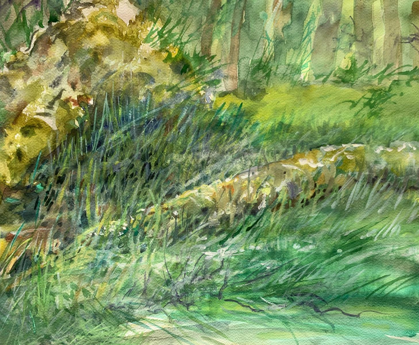 Périphérie forestière. Aquarelle sur papier, Paysage, Classic, Polish artist - Autres styles artistiques Art par Włodzimierz Karczmarzyk