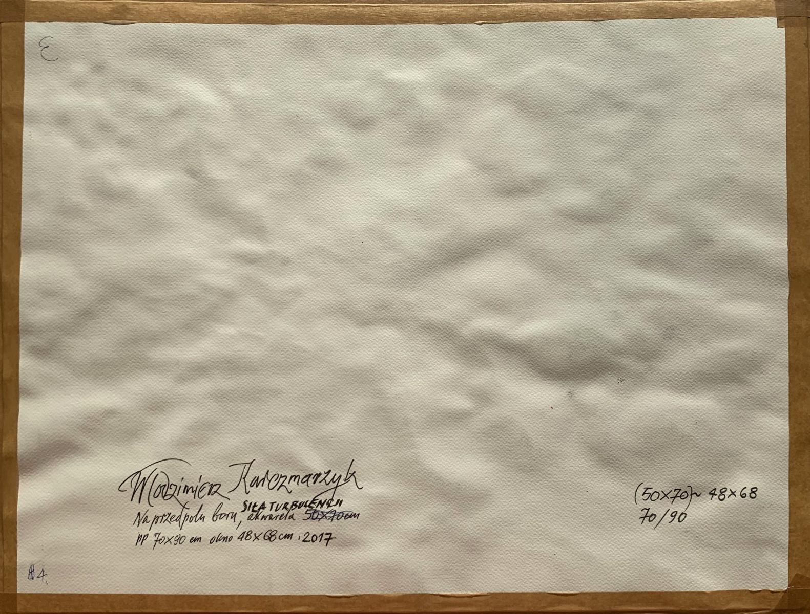 Périphérie forestière. Aquarelle sur papier, Paysage, Classic, Polish artist en vente 1