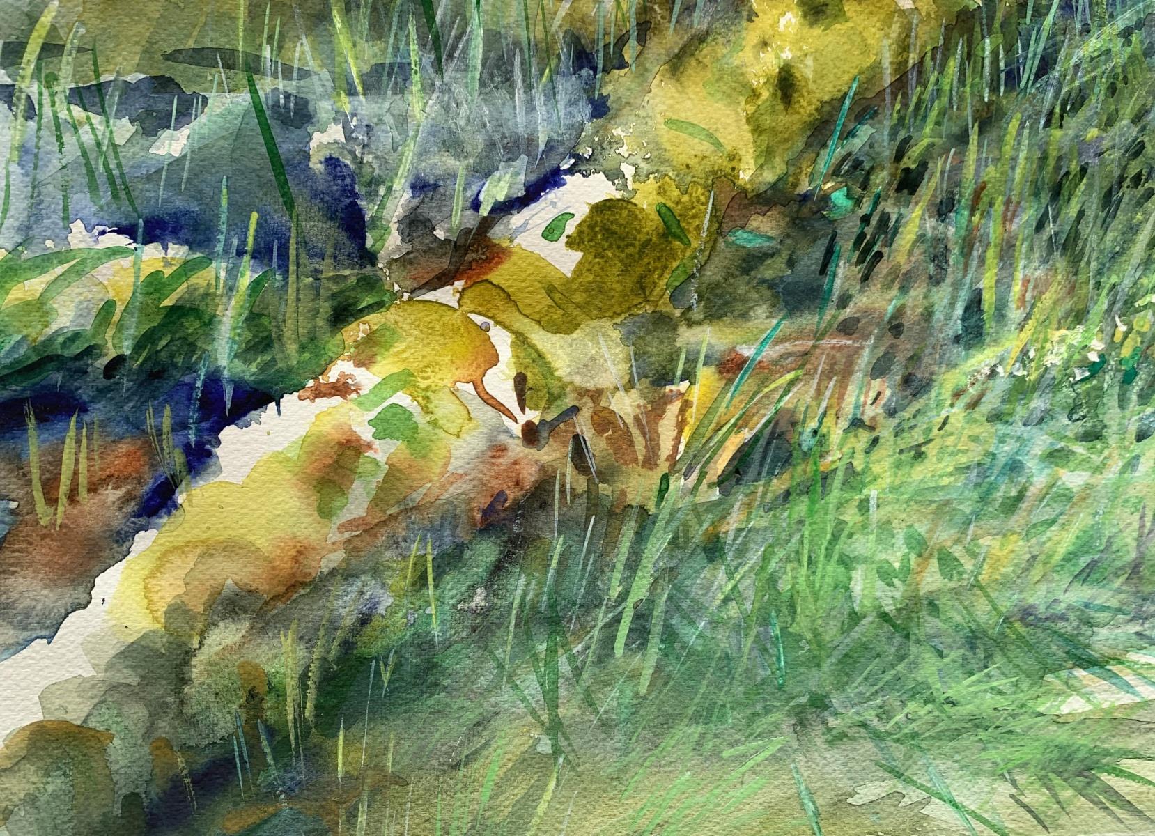 Aquarelle contemporaine sur papier de l'artiste polonais Wlodzimierz Karczmarzyk. Le titre est 