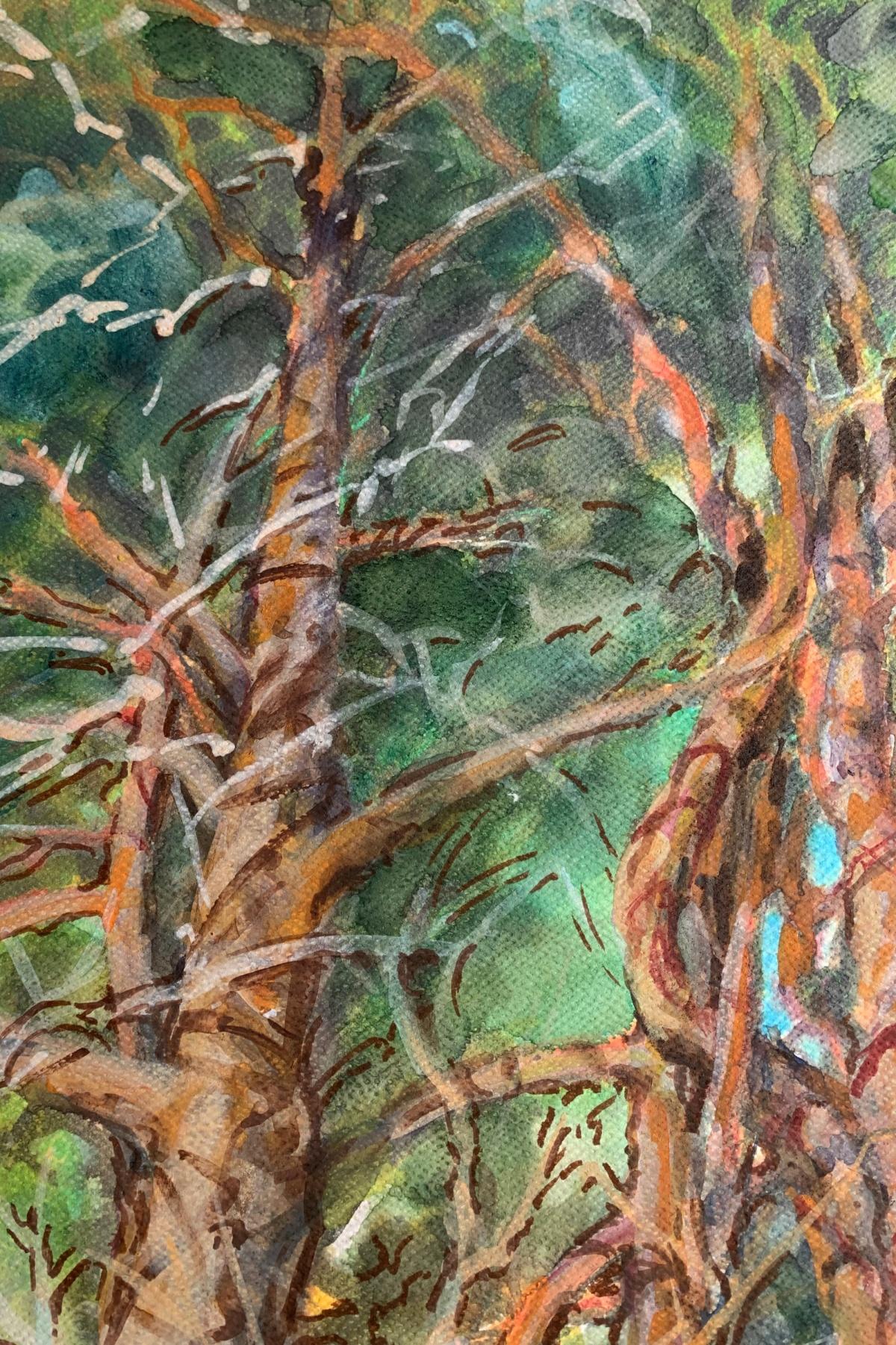 Family tangle. Watercolour on paper, Landscape, Classic, Polish artist - Other Art Style Art by Włodzimierz Karczmarzyk