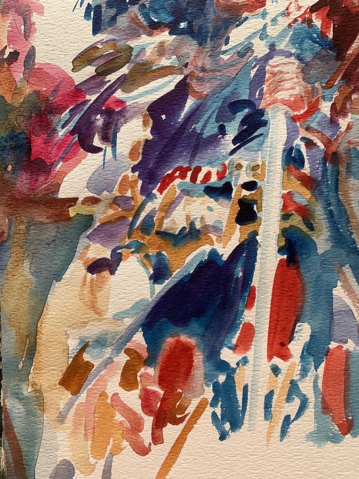 Sharjah, Brasilian dancers. Watercolor on paper, Classic, Polish artist - Other Art Style Art by Włodzimierz Karczmarzyk
