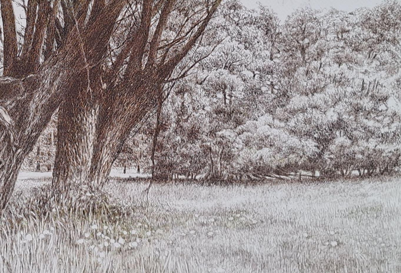 Zeitgenössische Tuschezeichnung der polnischen Künstlerin Elżbieta Siegoczyńska.

ELŻBIETA SIEGOCZYŃSKA ist eine polnische Malerin, die von 1964 bis 1970 an der Akademie der Schönen Künste in Warschau unter der Leitung der Professoren Aleksander