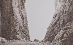 Ravine. Figurative drawing, Landscape, Realistic, Polish artist