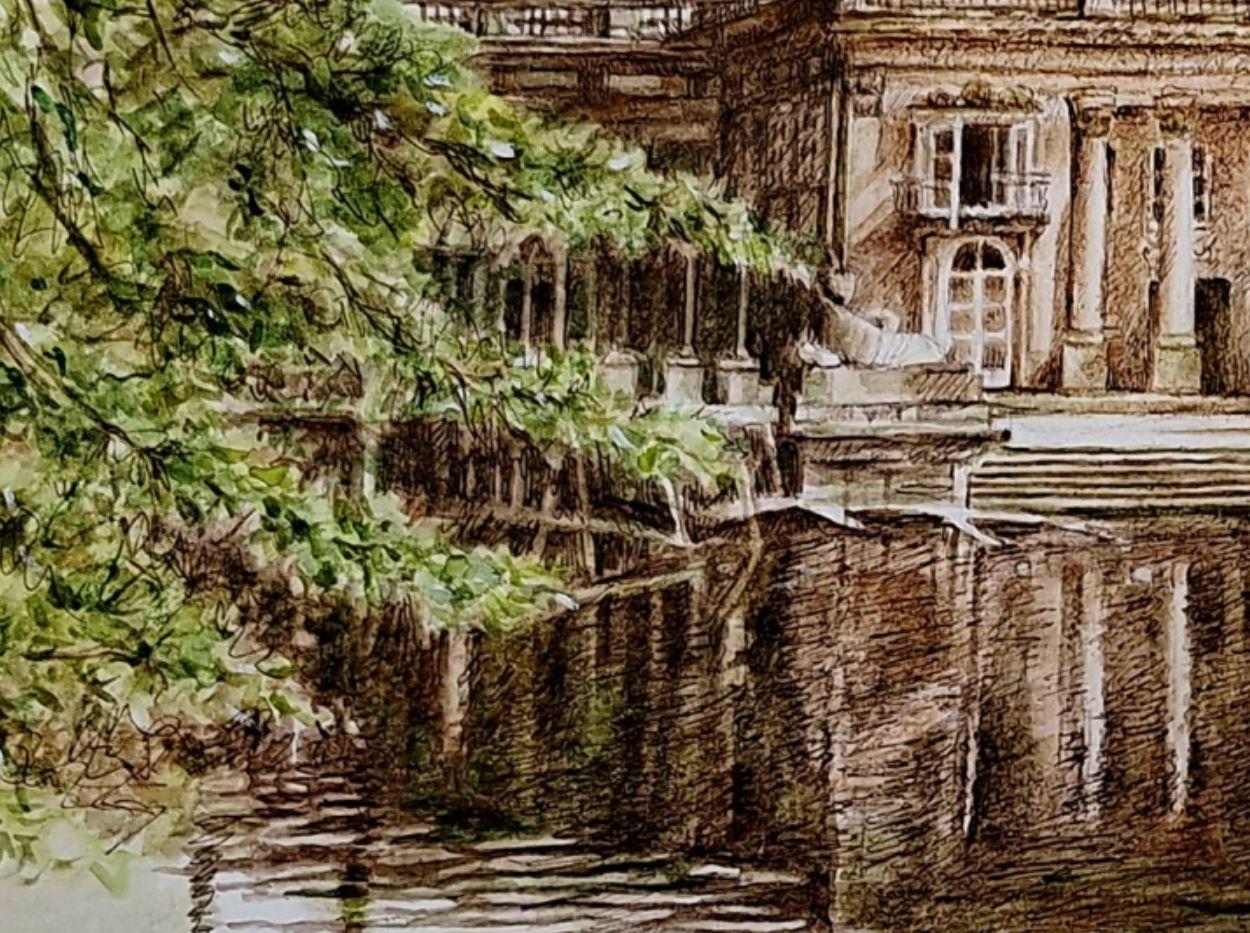 Contemporary ink drawing by Polish artist Elżbieta Siegoczyńska.

ELŻBIETA SIEGOCZYŃSKA is a Polish painter who studied painting at the Academy of Fine Arts in Warsaw (from 1964 to 1970), under the supervision of Professors Aleksander Kobzdej and