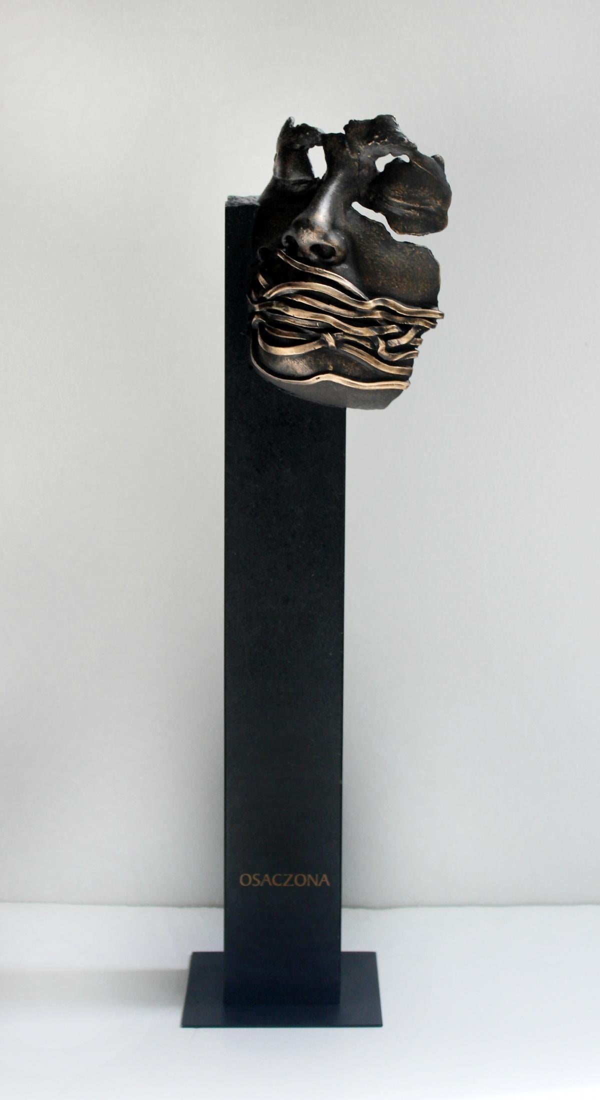 Iwona Demko Figurative Sculpture - Trapped