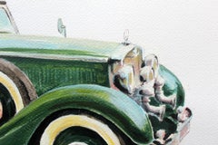 Mercedes W18 - XXI Century, Contemporary Watercolor & Ink Painting, Vehicle, Car