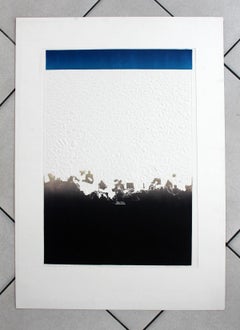 Untitled (A border) - XX Century Contemporary Woodcut , Abstract Print, Relief