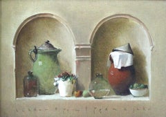 Still life - XXI Century, Contemporary Oil Painting, Muted Colors