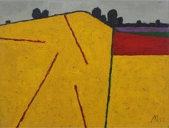 Brzuze - XXI century, Contemporary Oil Painting, Landscape, Bright Colors