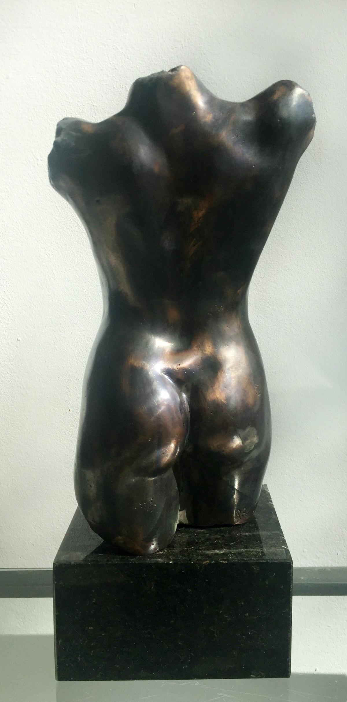 Nude - XXI Century, Contemporary Bronze Figurative Sculpture, Female Torso 6