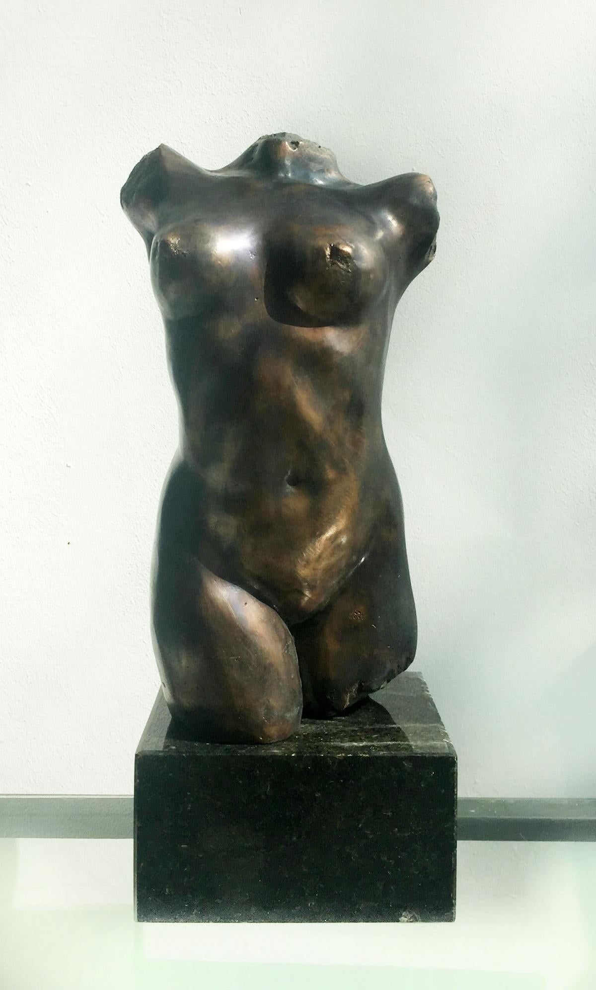 Nude - XXI Century, Contemporary Bronze Figurative Sculpture, Female Torso 4