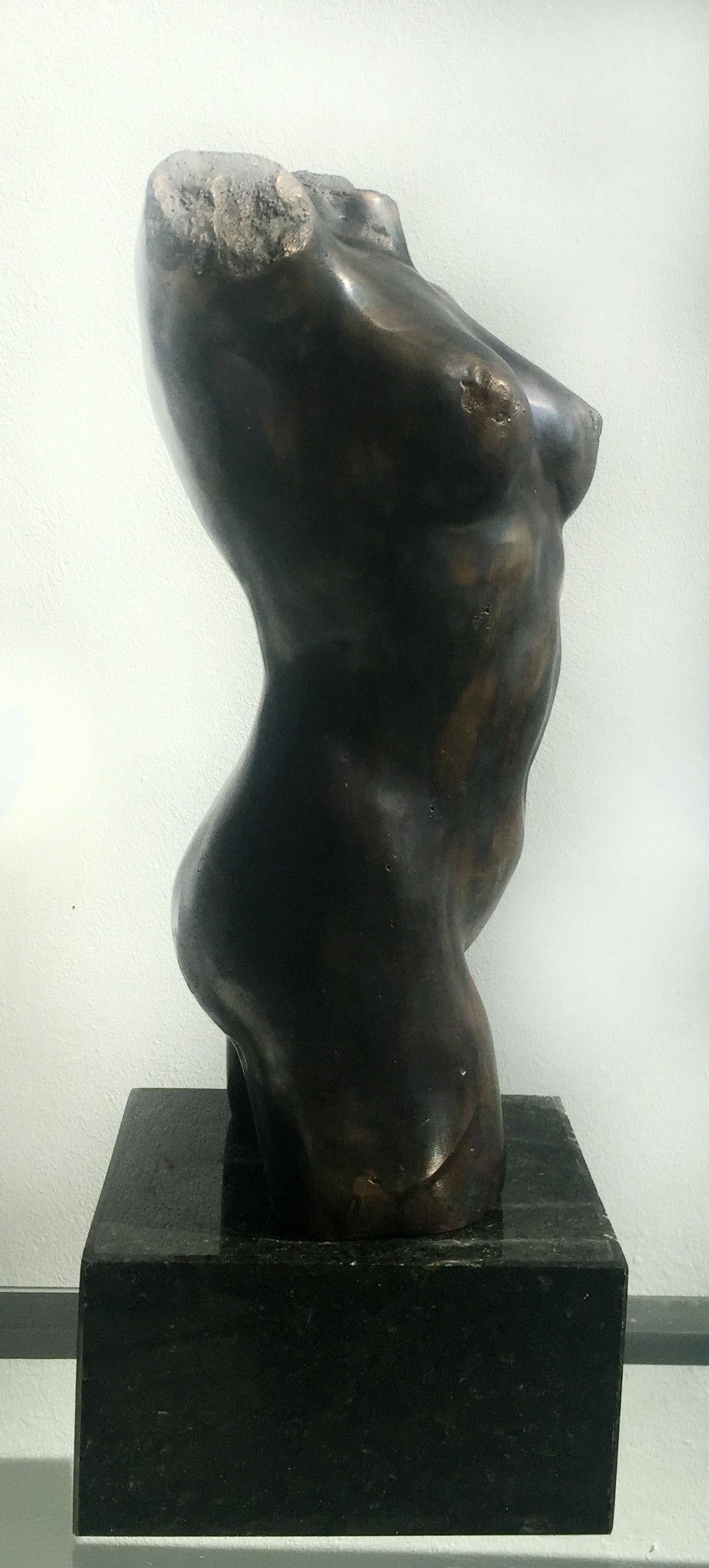 Nude - XXI Century, Contemporary Bronze Figurative Sculpture, Female Torso 5