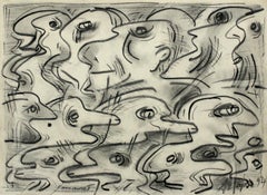 Brown Figurative Drawings and Watercolours