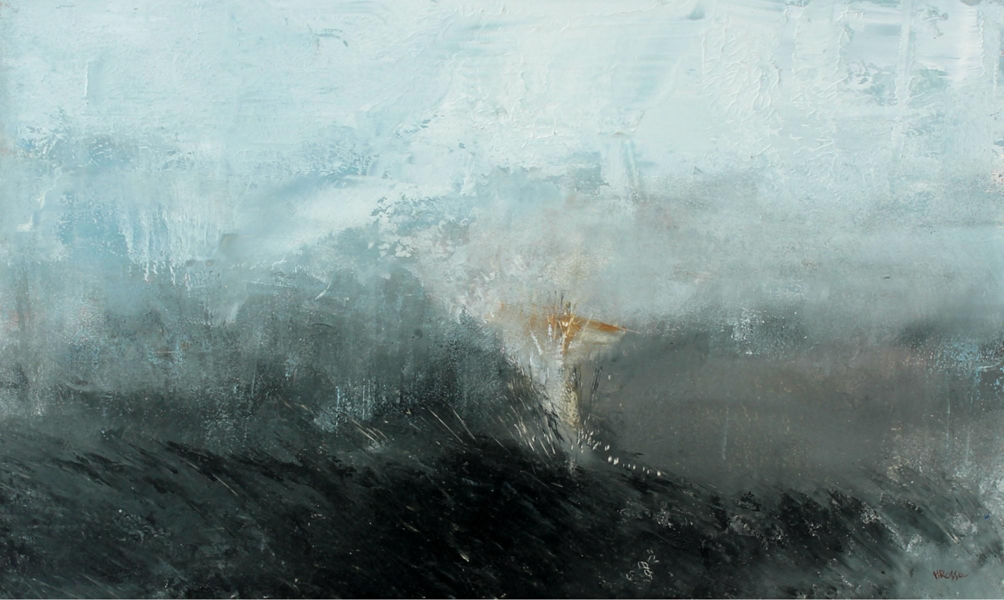 Paysage - XXIe siècle, peinture contemporaine à l'huile et à l'acrylique, abstraction