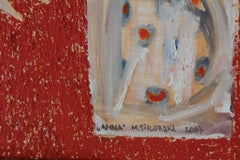 Anna - XXI Century, Contemporary Abstract, Figurative Acrylic Painting, Textured