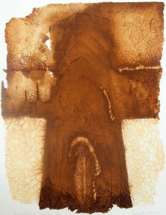 Souvenir - XX Century, Abstract Etching Print, Monochromatic, Organic Shapes