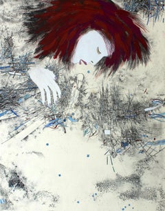 Olvídame - Siglo XX, Impresión en técnica mixta, Figurativo, Retrato, Abstracto
