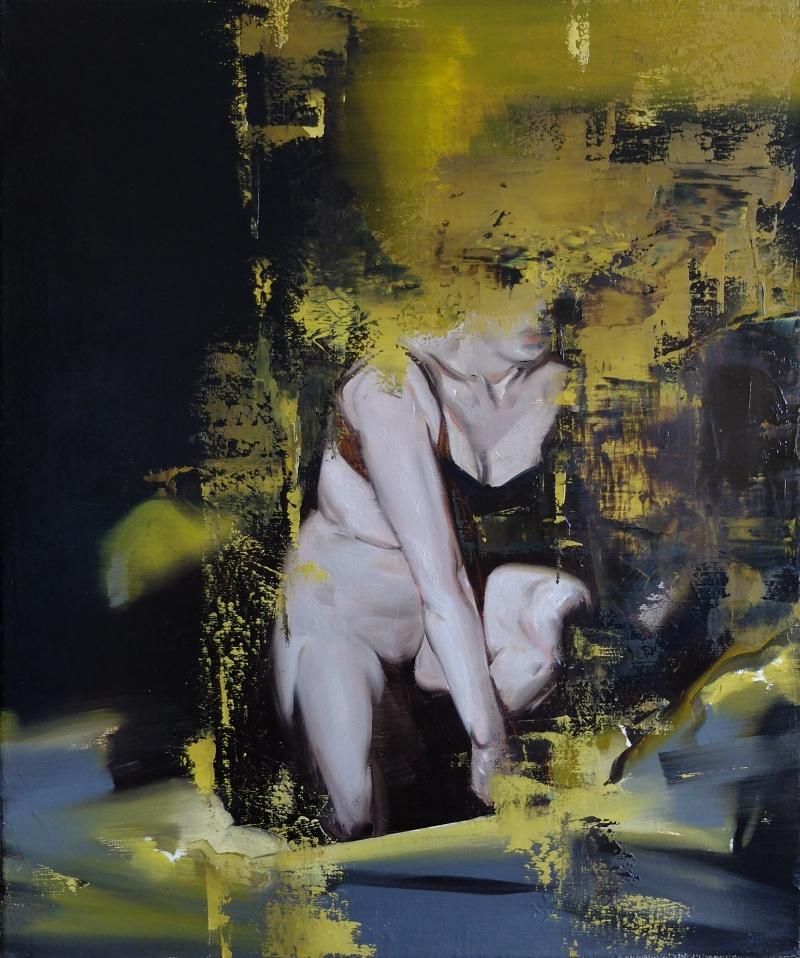 Vividness of the night - XXI Century, Contemporary Figurative Nude Oil Painting - Art by Jan Szczepkowski