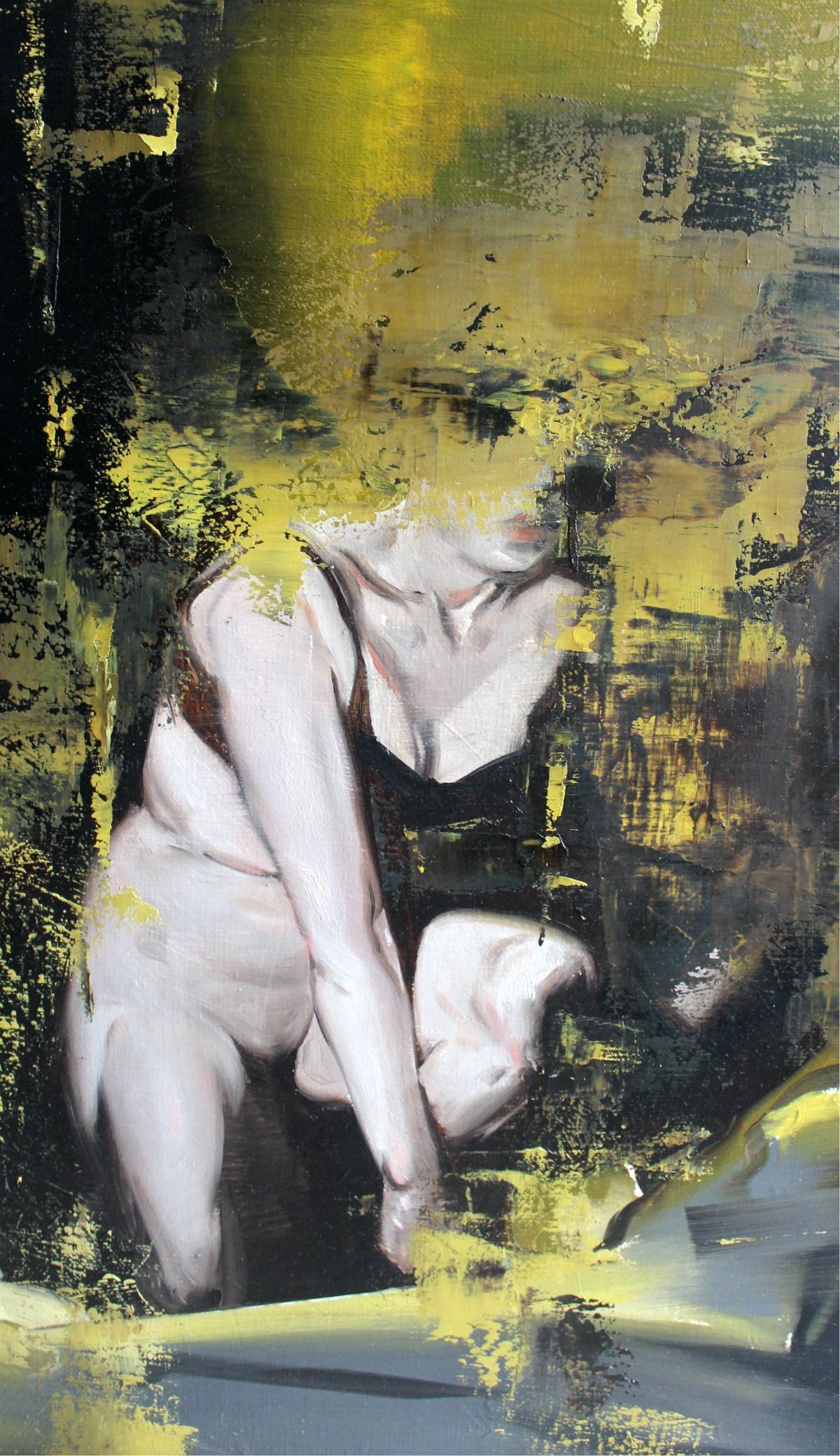 Vividness of the night - XXI Century, Contemporary Figurative Nude Oil Painting 2