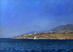 Cyclades - XXI Century, Contemporary Landscape Oil Painting, Realism, Marine