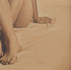 Akt - XXI Jahrhundert, Contemporary Realistic Figurative Mixed Media Drawing