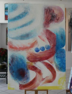 connaissances arcanes - XXIe siècle, peinture à l'huile abstraite contemporaine