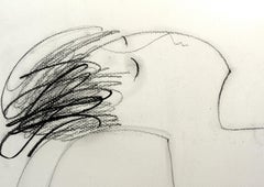 Desnudo - Siglo XXI, Dibujo Figurativo Contemporáneo a Lápiz sobre Papel