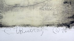 Dos mujeres con un violín - Siglo XXI, Monotipo Figurativo Contemporáneo