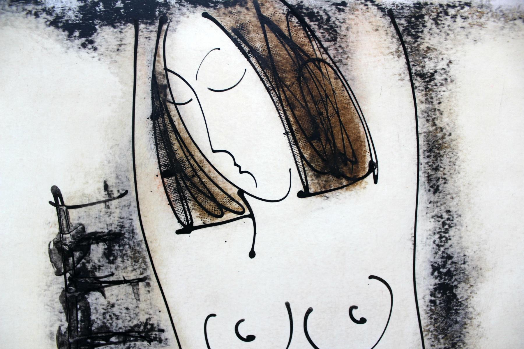 Nude – 21. Jahrhundert, Zeitgenössischer figurativer Monotypie-Druck – Print von Siergiej Timochow