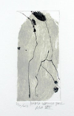 Nude VIII - XXI Century, Contemporary Figurative Drypoint Etching Print