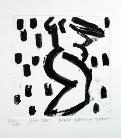 Nu XVIIe - XXIe siècle, gravure figurative contemporaine à la pointe sèche - Impression